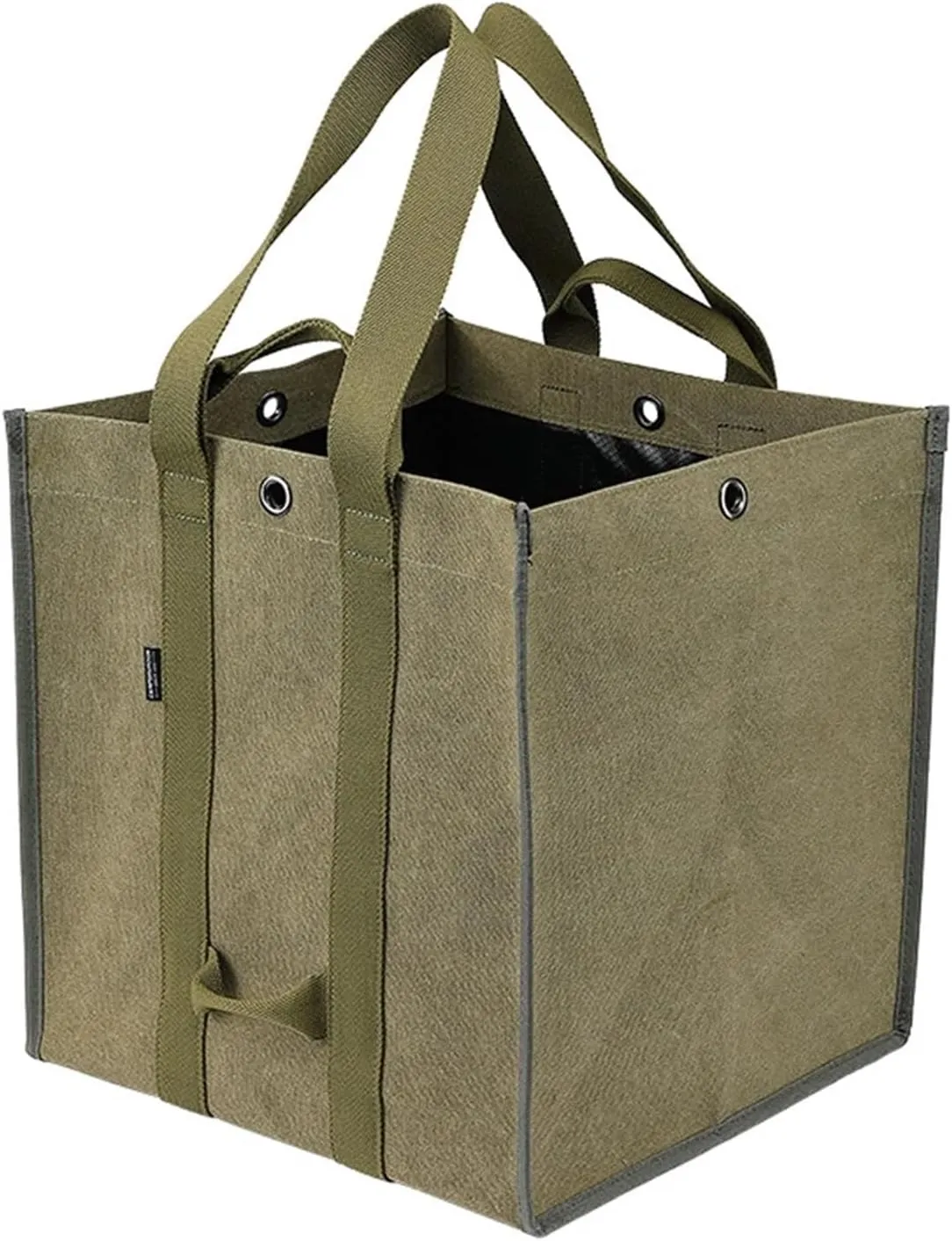 Outdoor Storage Bag,Log Tote Bag, Large Capacity Waterproof Canvas Bag Multifunctional Firewood Storage Packs Outdoor Carrying Bags Camping Equipment