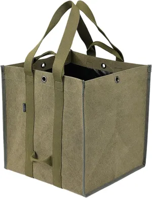 Outdoor Storage Bag,Log Tote Bag, Large Capacity Waterproof Canvas Bag Multifunctional Firewood Storage Packs Outdoor Carrying Bags Camping Equipment