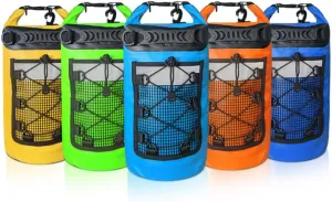 Outdoor Waterproof Bucket Bag PVC Material Large Capacity Dry Bag Beach Rafting Life Saving Bag