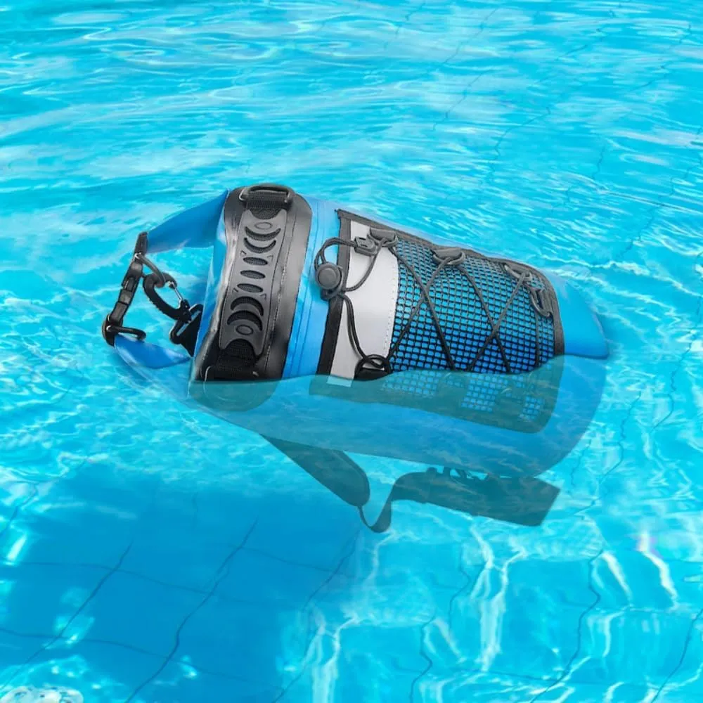 Outdoor Waterproof Bucket Bag PVC Material Large Capacity Dry Bag Beach Rafting Life Saving Bag