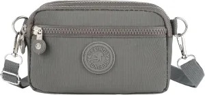 Over Shoulder Purse Crossbody for Women Triple Capacity Change Pouch with Long Strap