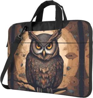 Owl Beliefs Pattern Laptop Bag - with Soft Interior, Multiple Pockets - Ideal for Men, Travel and Business