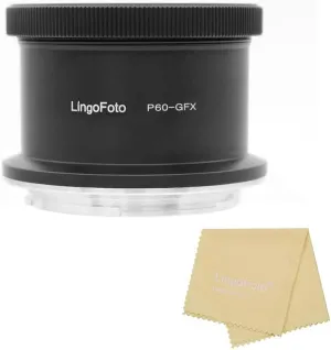 P60-GFX Lens Adapter Ring for Pentacon 6 for Kiev 60 Mount Lens and for Fuji G Mount Camera GFX50S GFX50R GFX100 Metal Lens Adapter Ring Manual Focus Adapter Ringocus Adapter Ring