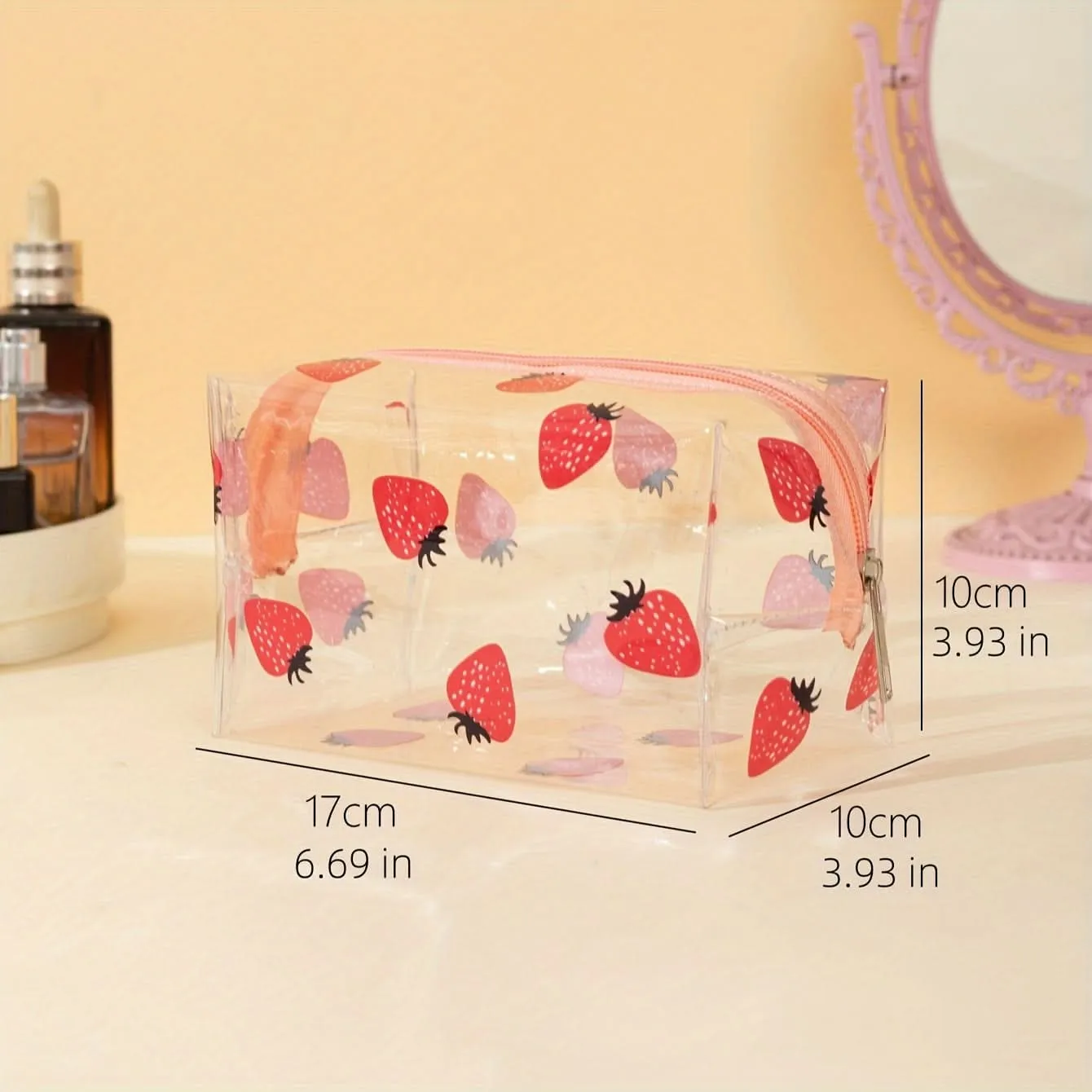 Pack of 6 pcs Waterproof Clear Cosmetic Bag Set