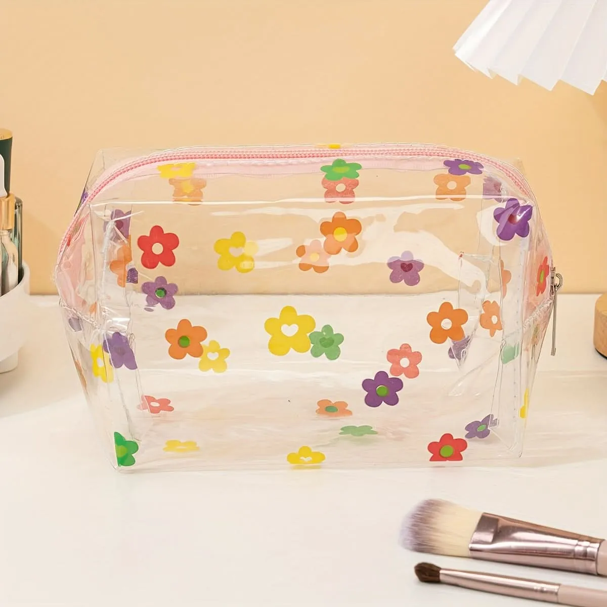 Pack of 6 pcs Waterproof Clear Cosmetic Bag Set