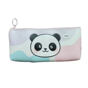 Pack Of_2 Panda Cartoon Printed Pencil Pouch |   Canvas  |   Stationery | 3  Years