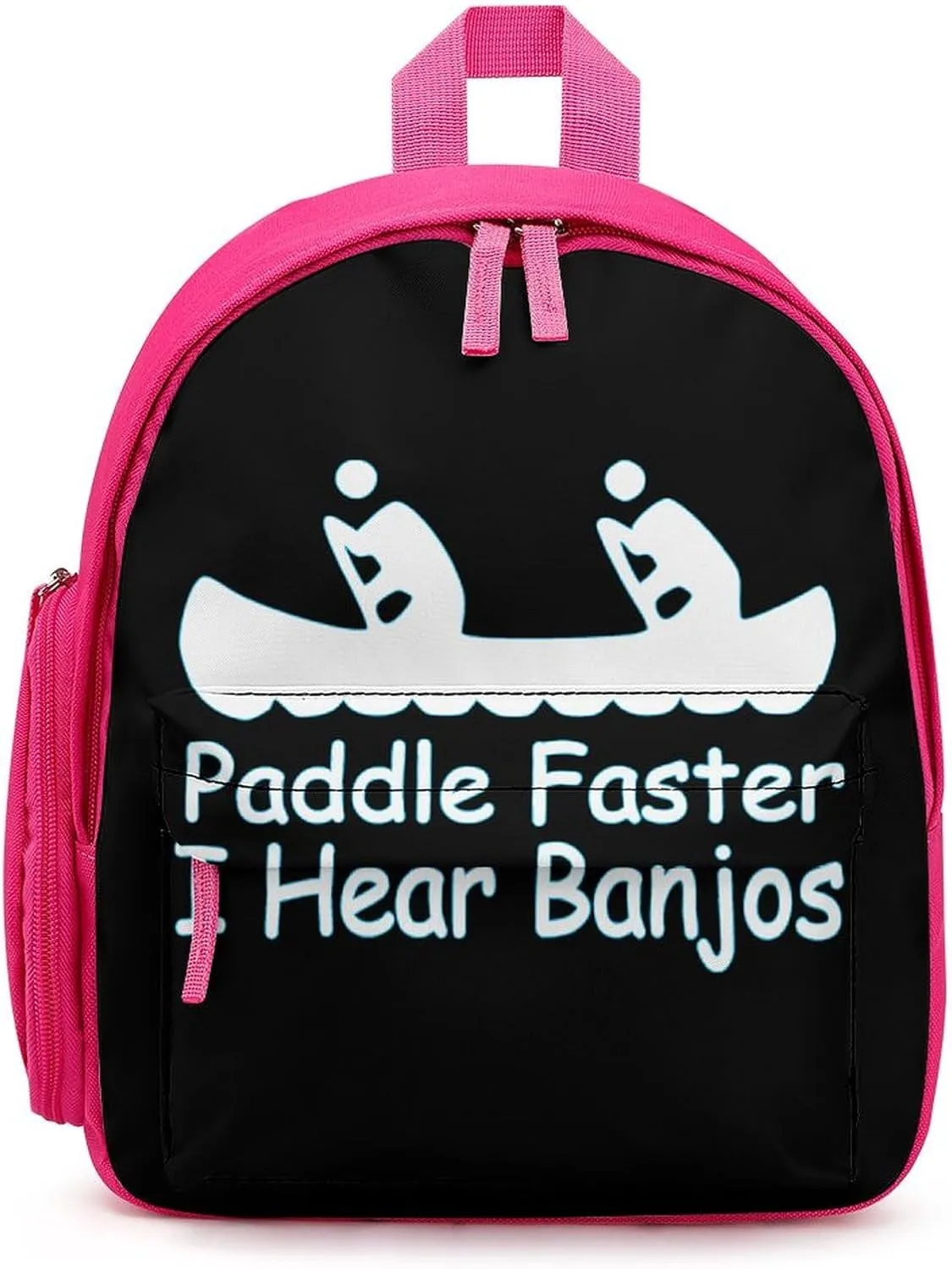 Paddle Faster I Hear Banjos Small Travel Laptop Backpack Casual Daypack with Side Pockets for Shopping Work