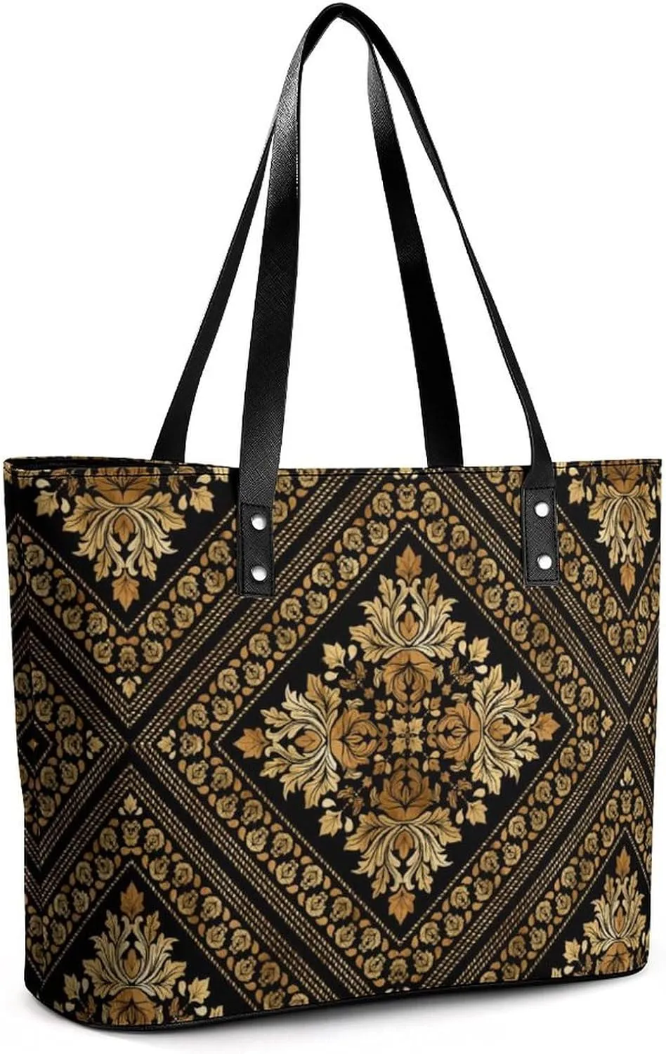 Paisley A Leather Handbag with Large Capacity And Portability