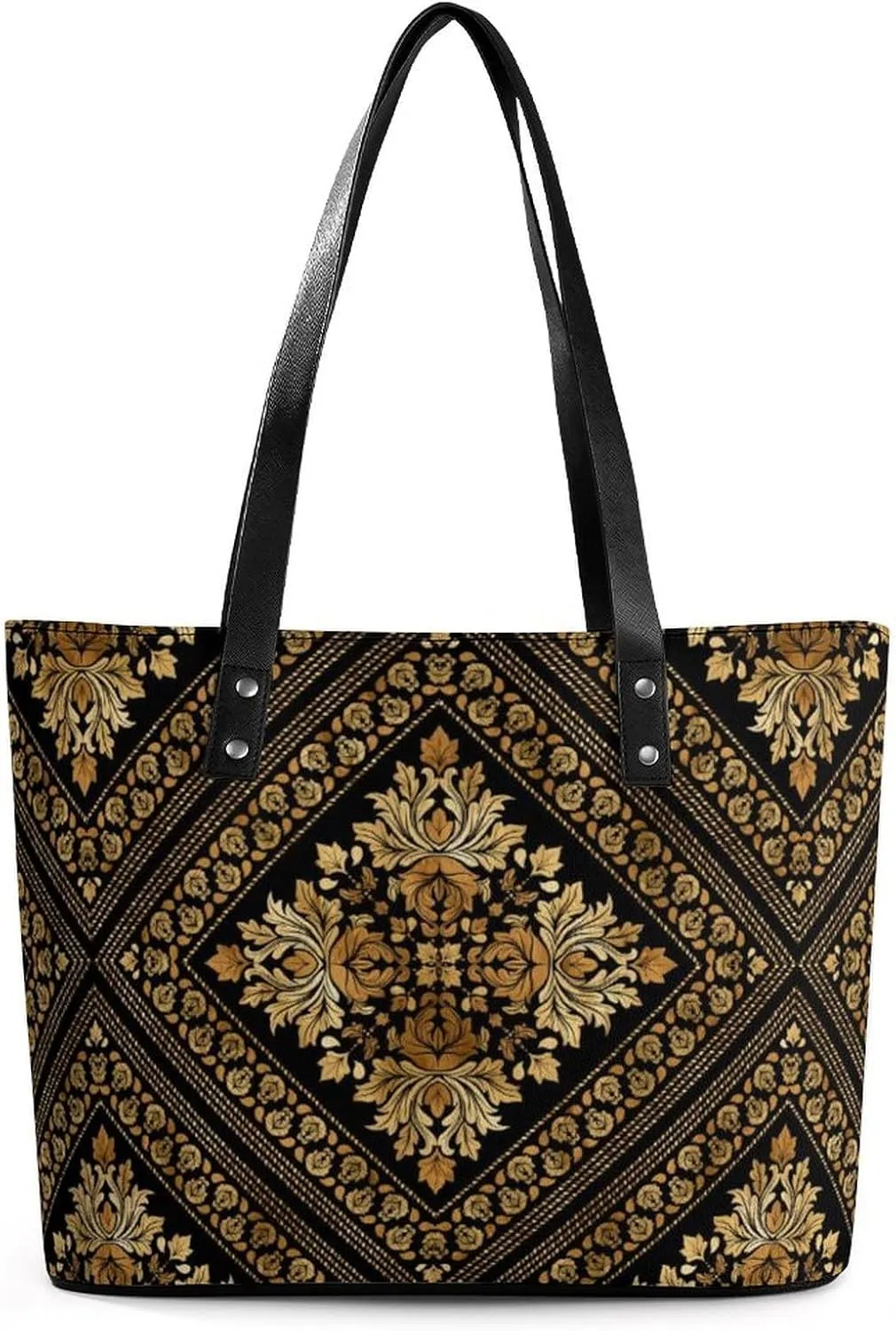 Paisley A Leather Handbag with Large Capacity And Portability