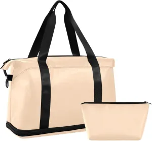 Peach Puff Gym Bag for Women and Men Travel Duffel Sports Duffel Luggage Bags with Wet Pocket Waterproof 20863