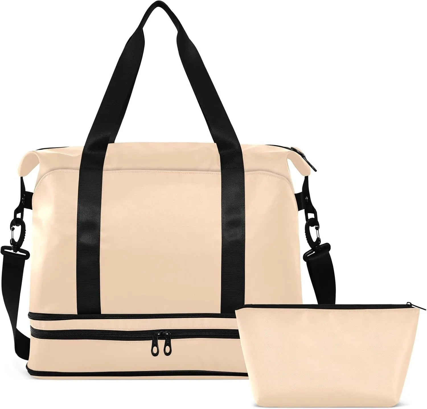 Peach Puff Gym Bag for Women and Men Travel Duffel Sports Duffel Luggage Bags with Wet Pocket Waterproof 20863