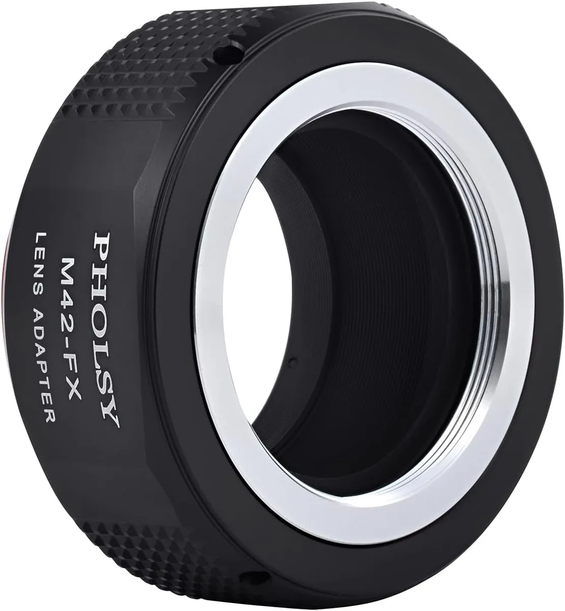 PHOLSY M42 to FX Lens Mount Adapter Compatible with M42 42mm Screw Mount Lens to Fujifilm X Mount Camera Body, M42 to Fuji X