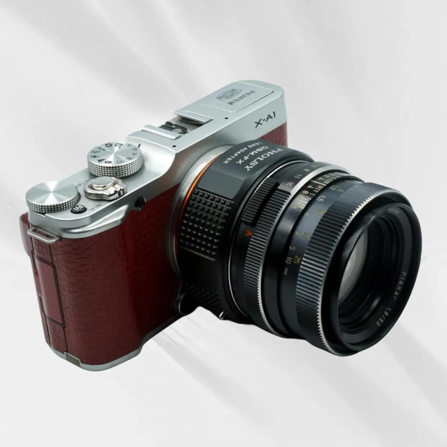PHOLSY QBM to Fuji X Lens Mount Adapter Compatible with Rollei SL35 (QBM) Lens to Fuji X Mount Camera Body Compatible with Rollei to Fuji X