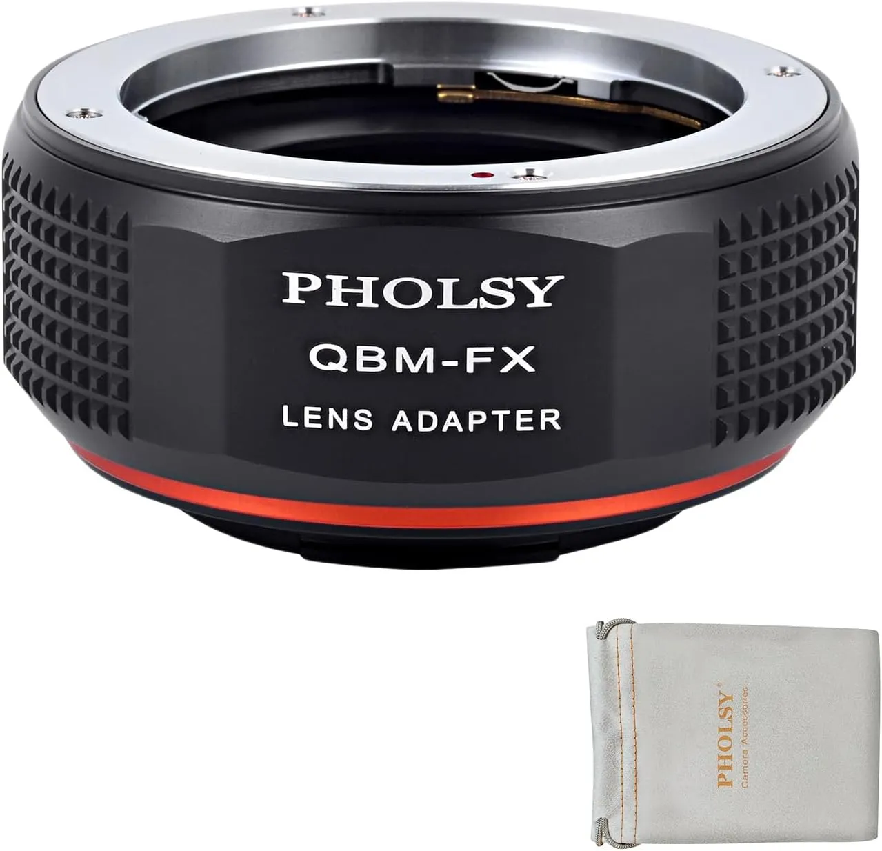 PHOLSY QBM to Fuji X Lens Mount Adapter Compatible with Rollei SL35 (QBM) Lens to Fuji X Mount Camera Body Compatible with Rollei to Fuji X