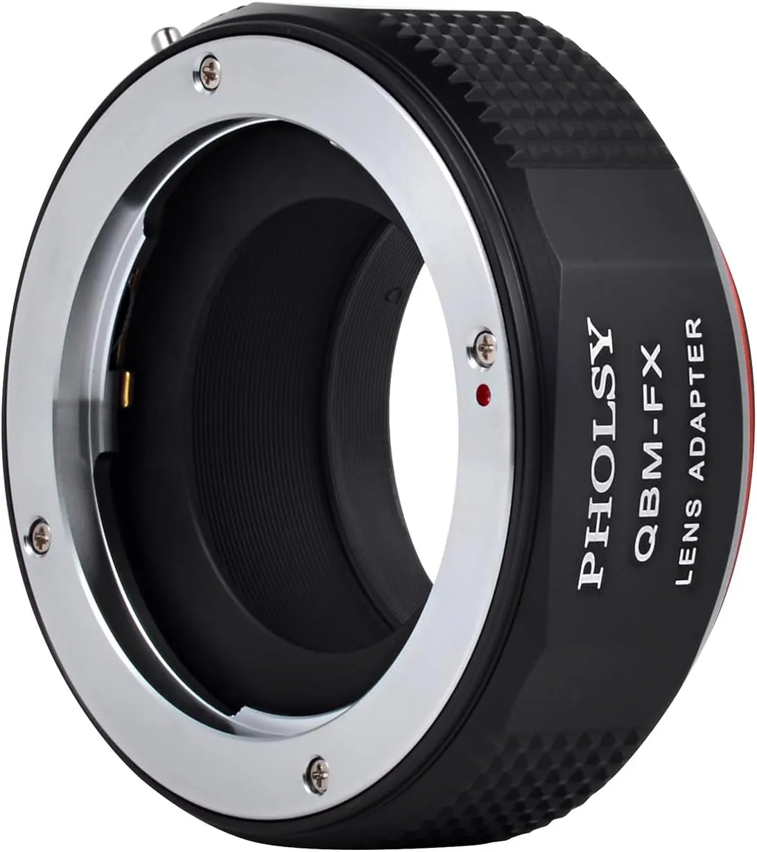 PHOLSY QBM to Fuji X Lens Mount Adapter Compatible with Rollei SL35 (QBM) Lens to Fuji X Mount Camera Body Compatible with Rollei to Fuji X