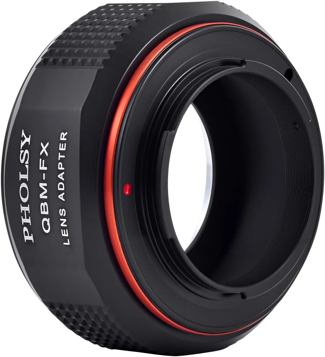 PHOLSY QBM to Fuji X Lens Mount Adapter Compatible with Rollei SL35 (QBM) Lens to Fuji X Mount Camera Body Compatible with Rollei to Fuji X