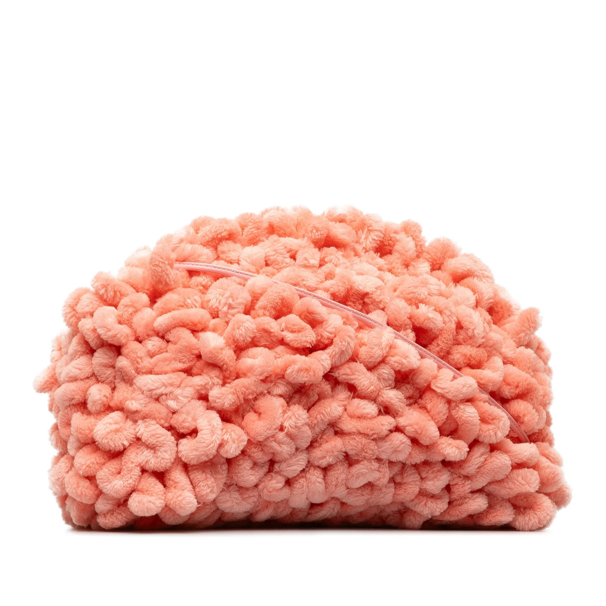 Pink Bottega Veneta Chenille The Mini Pouch Crossbody Bag