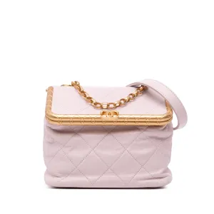Pink Chanel Quilted Lambskin My Crush Vanity Bag