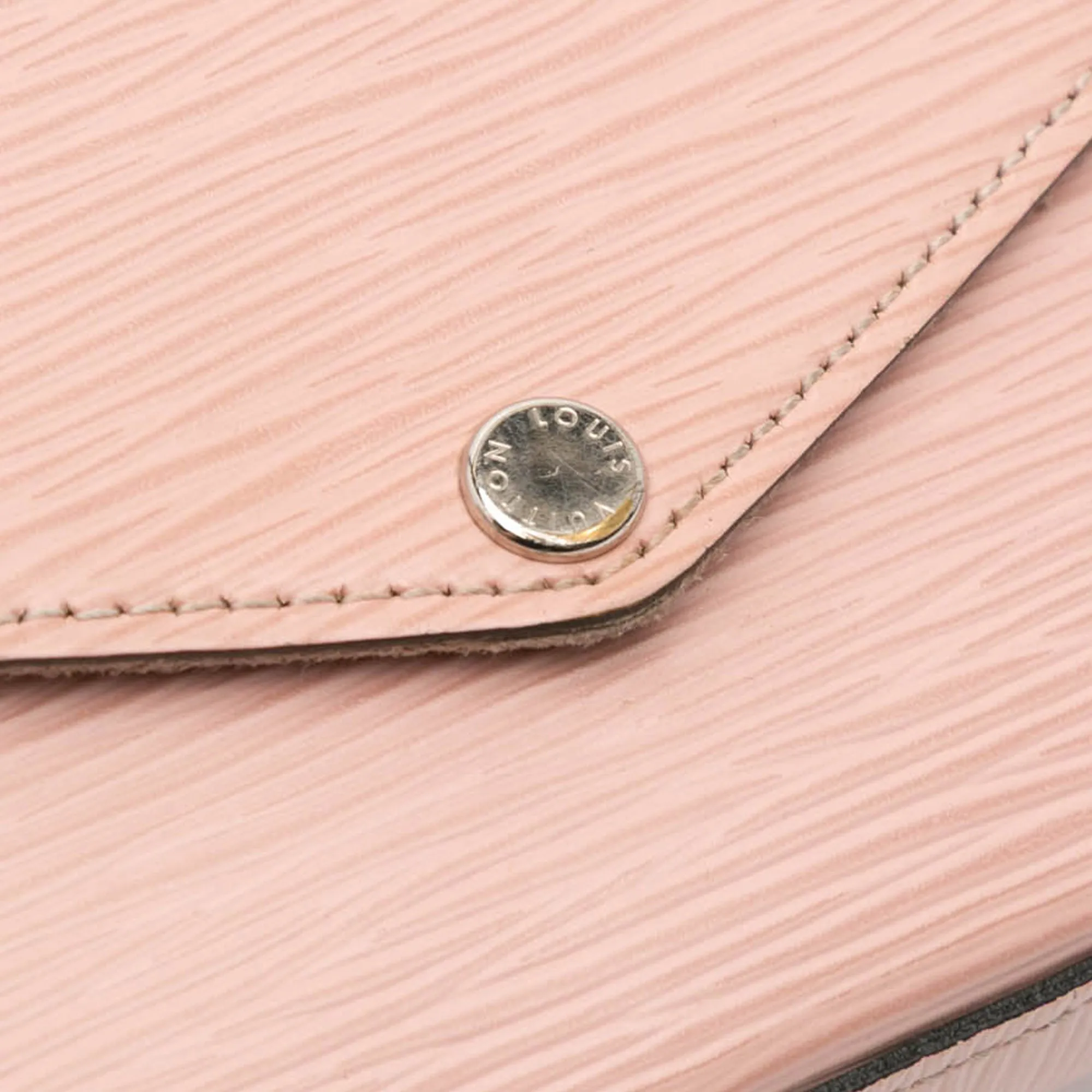 Pink Louis Vuitton Epi Pochette Felicie Crossbody Bag