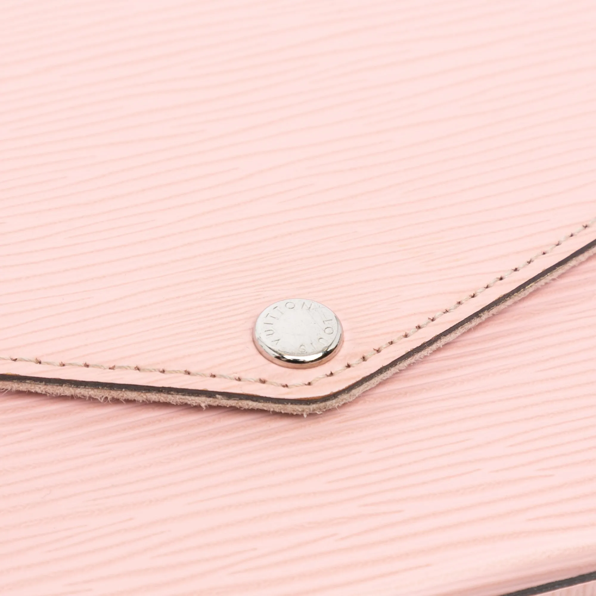 Pink Louis Vuitton Epi Pochette Felicie Crossbody Bag