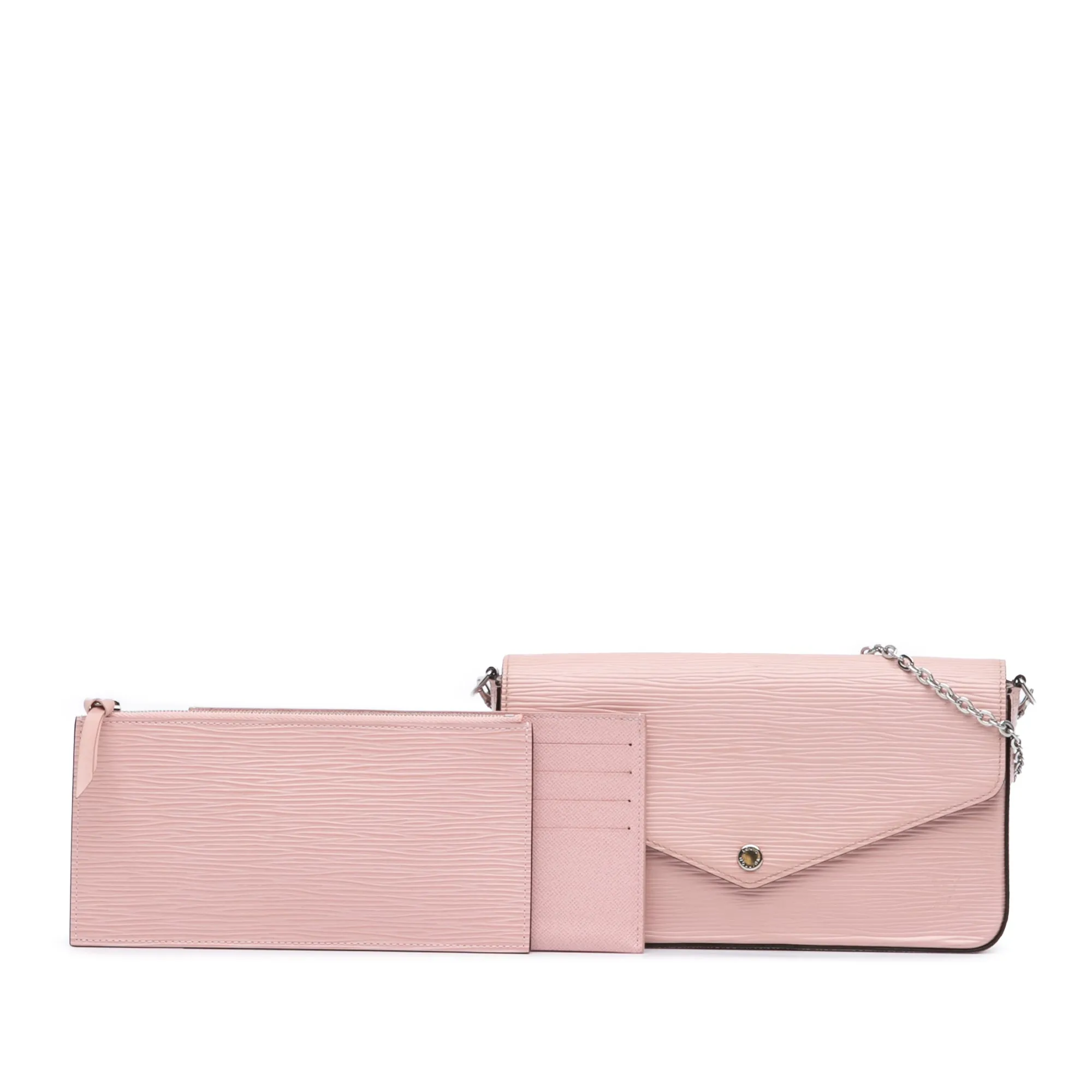 Pink Louis Vuitton Epi Pochette Felicie Crossbody Bag
