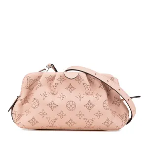 Pink Louis Vuitton Monogram Mahina Scala Mini Pouch Crossbody Bag