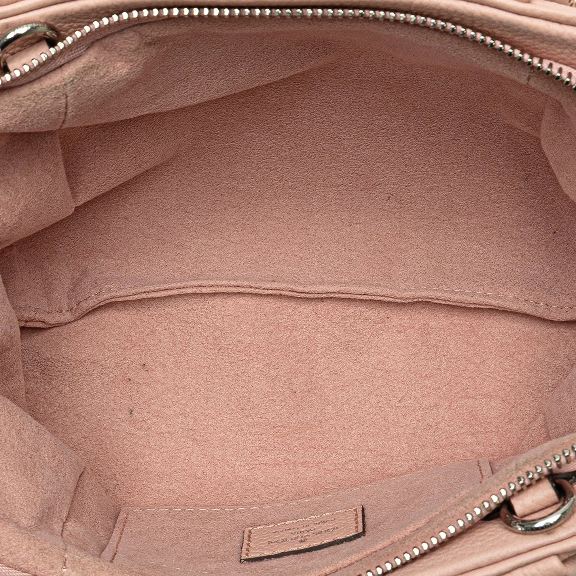 Pink Louis Vuitton Monogram Mahina Scala Mini Pouch Crossbody Bag