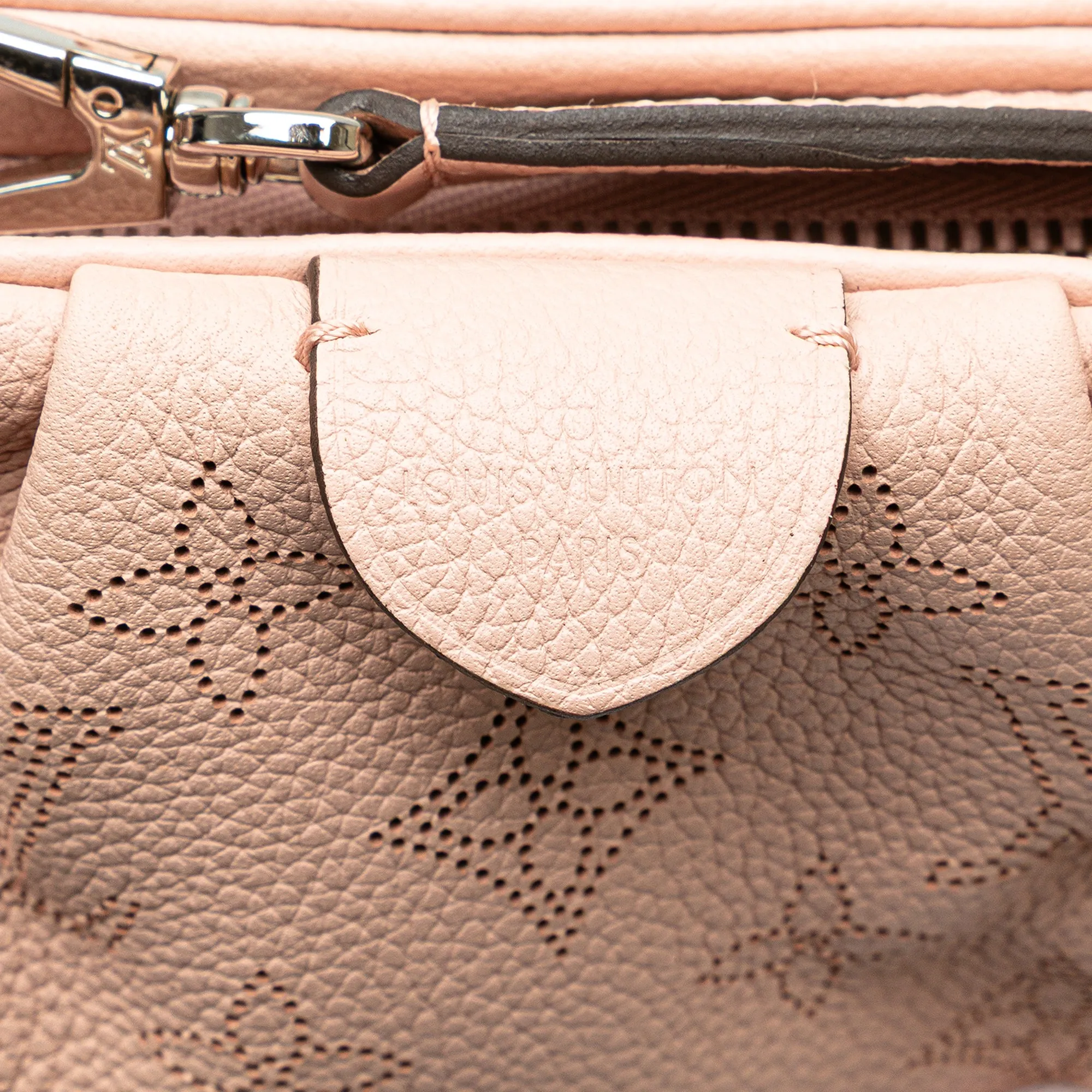 Pink Louis Vuitton Monogram Mahina Scala Mini Pouch Crossbody Bag