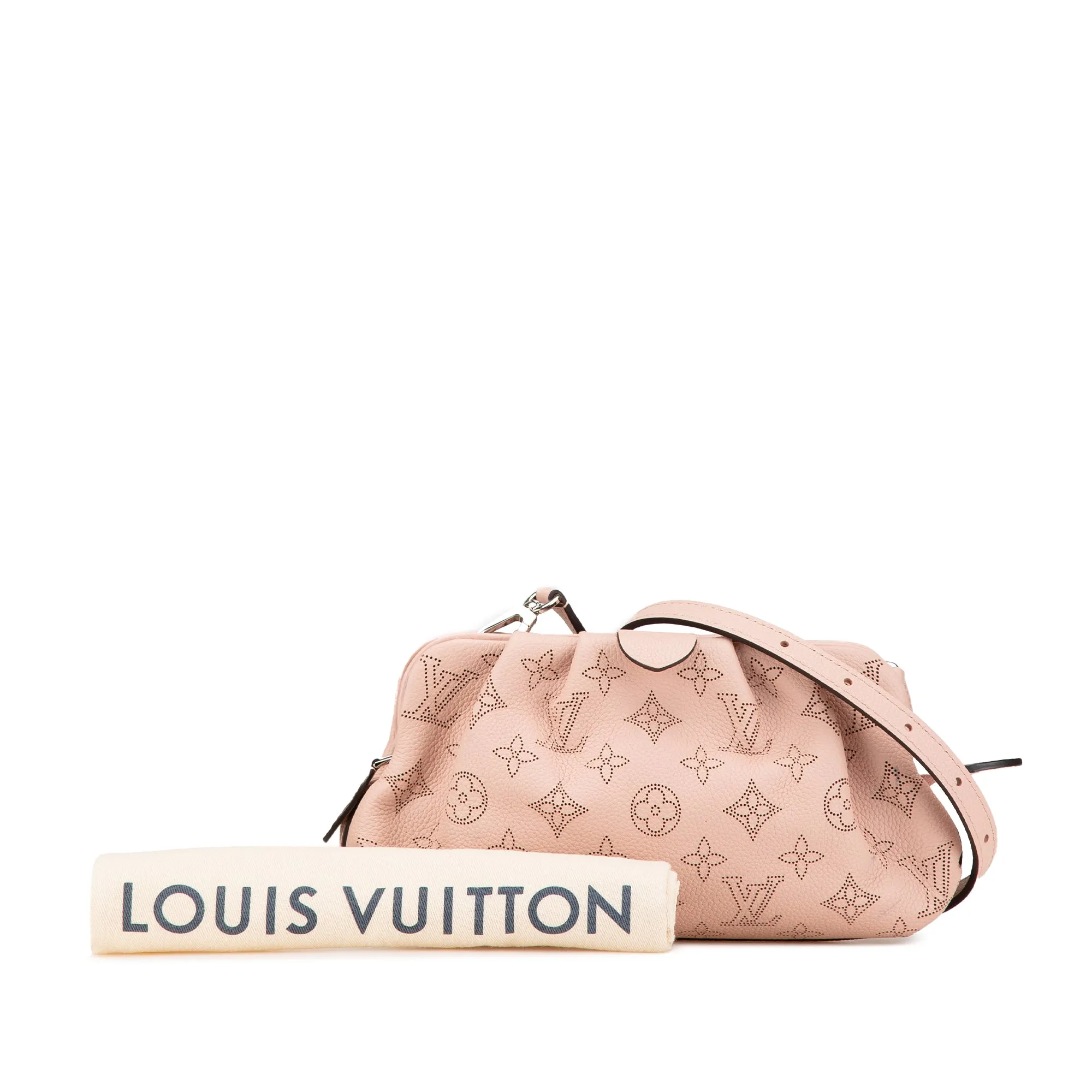 Pink Louis Vuitton Monogram Mahina Scala Mini Pouch Crossbody Bag