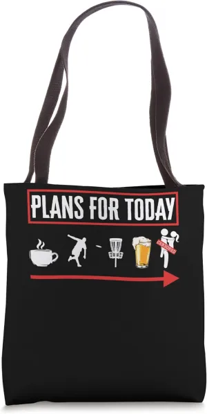 Plans For Today Outdoor Sport Disc Golf Tote Bag