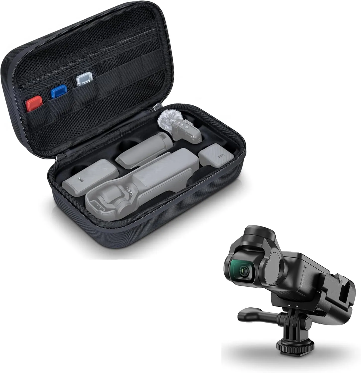 Pocket 3 Case   Cold Shoe Mount：Hard Shell OSMO Pocket 3 Case with Cold Shoe Mount