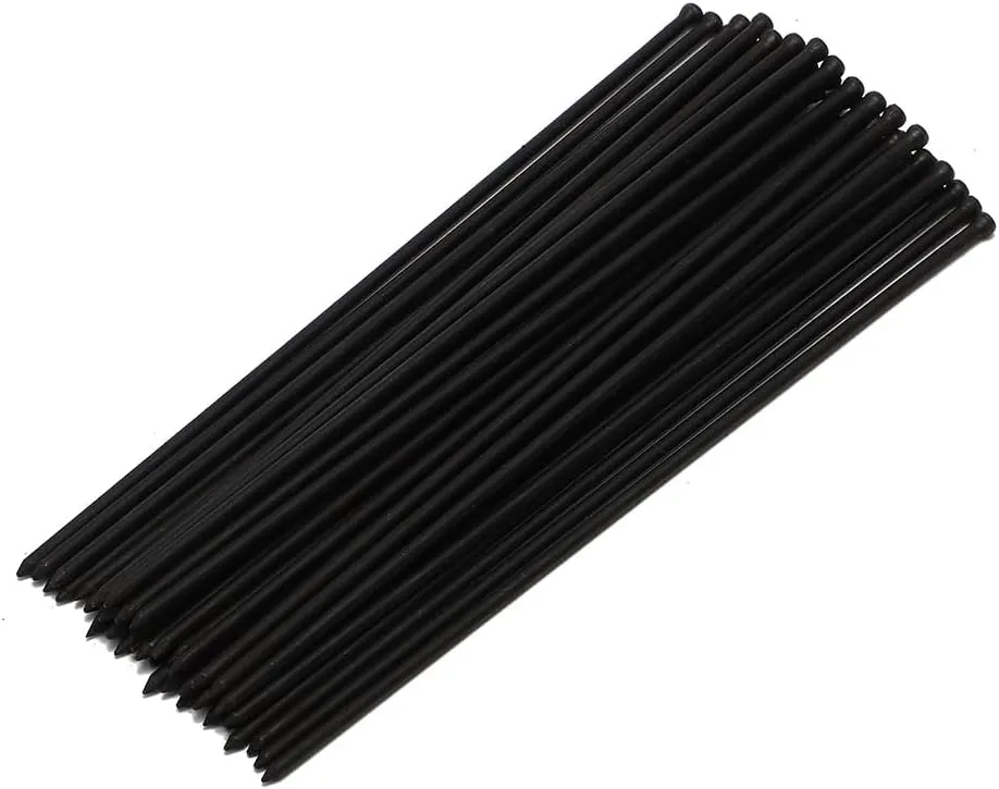 Point Tip Needles Set 38Pcs for Needle Scaler 7"(180mm)*1/8"(3mm) Hardened Replacement Needles Black