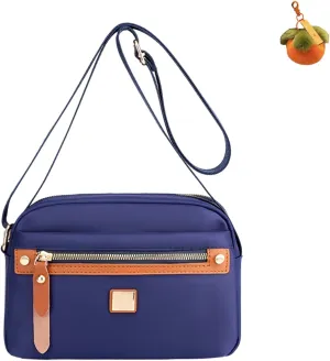 Popularate Nylon Crossbody Bag, Waterproof Lightweight Fashion Multi Pockets Shoulder Bags, with Zipper