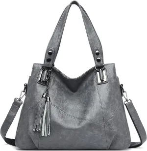 PORRASSO Women Handbags Fashion Hobo Shoulder Bag Ladies Crossbody Bag Large Tote Purse