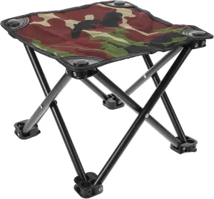 Portable Folding Camp Stool Lightweight Canvas Outdoor Seat for Fishing Art Sketching Hiking Gardening and Beach Easy to Clean Versatile Design