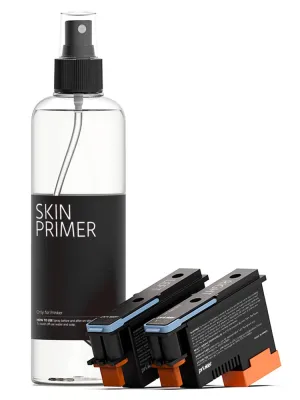 Prinker S Black & Color Ink Refill, Skin-Safe Color Cosmetic Ink & Primer Spray, Water-Resistant and Soap-Washable, Skin-Safe, Festivals Parties Sport Events, Compatible with Prinker S