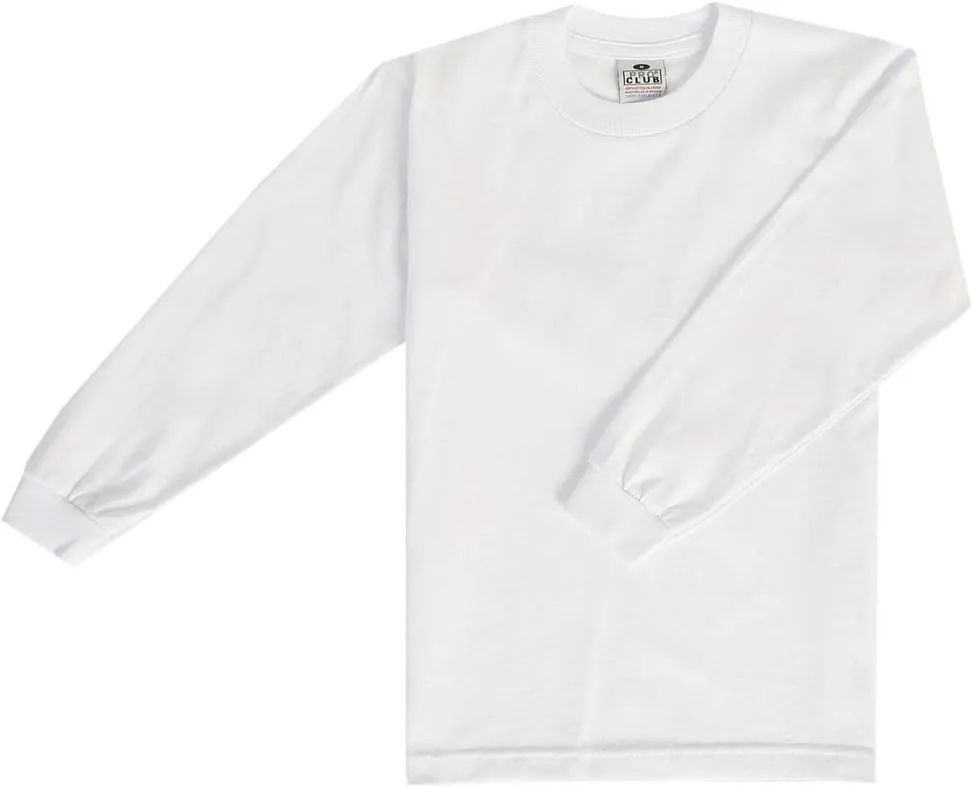 Pro Club Boy's Youth Cotton Long Sleeve Crewneck T-Shirt