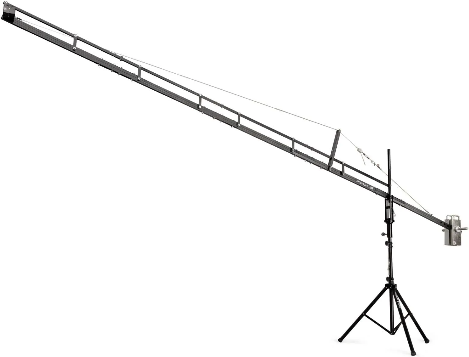 PROAIM 18ft Camera Crane Jib with Stand for Gimbals, Pan-Tilt & Fluid Head. for DSLR Video Cameras up to 8kg / 17.6lb (P-18-JS)