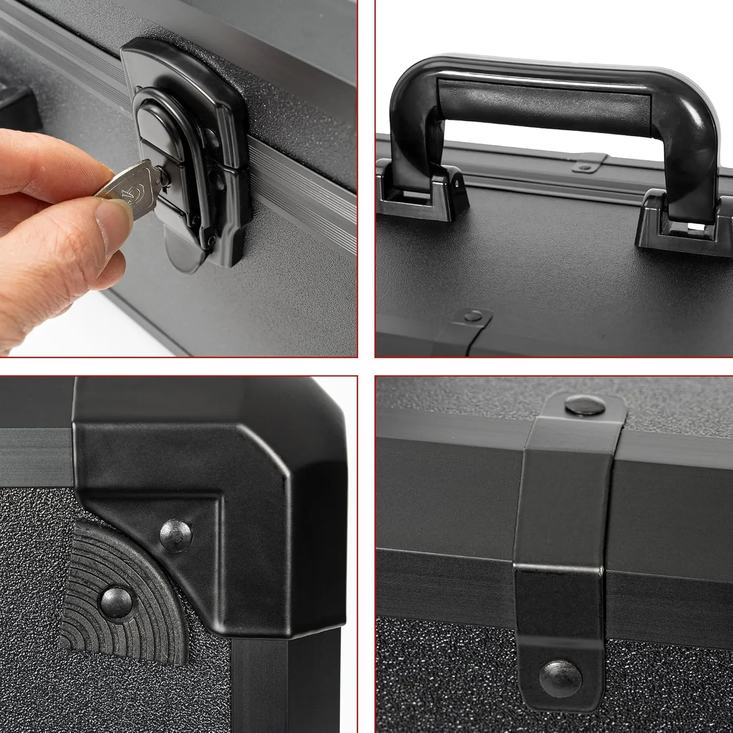 Protective Hard Case Shockproof Water-resistant with Customized DIY Foam Insert fit for Camera, Laptops, etc, 17 X 12 X 5-Inch