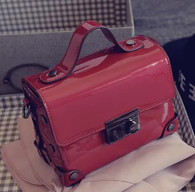 pu leather pvc jelly mini crossbody  messenger bag
