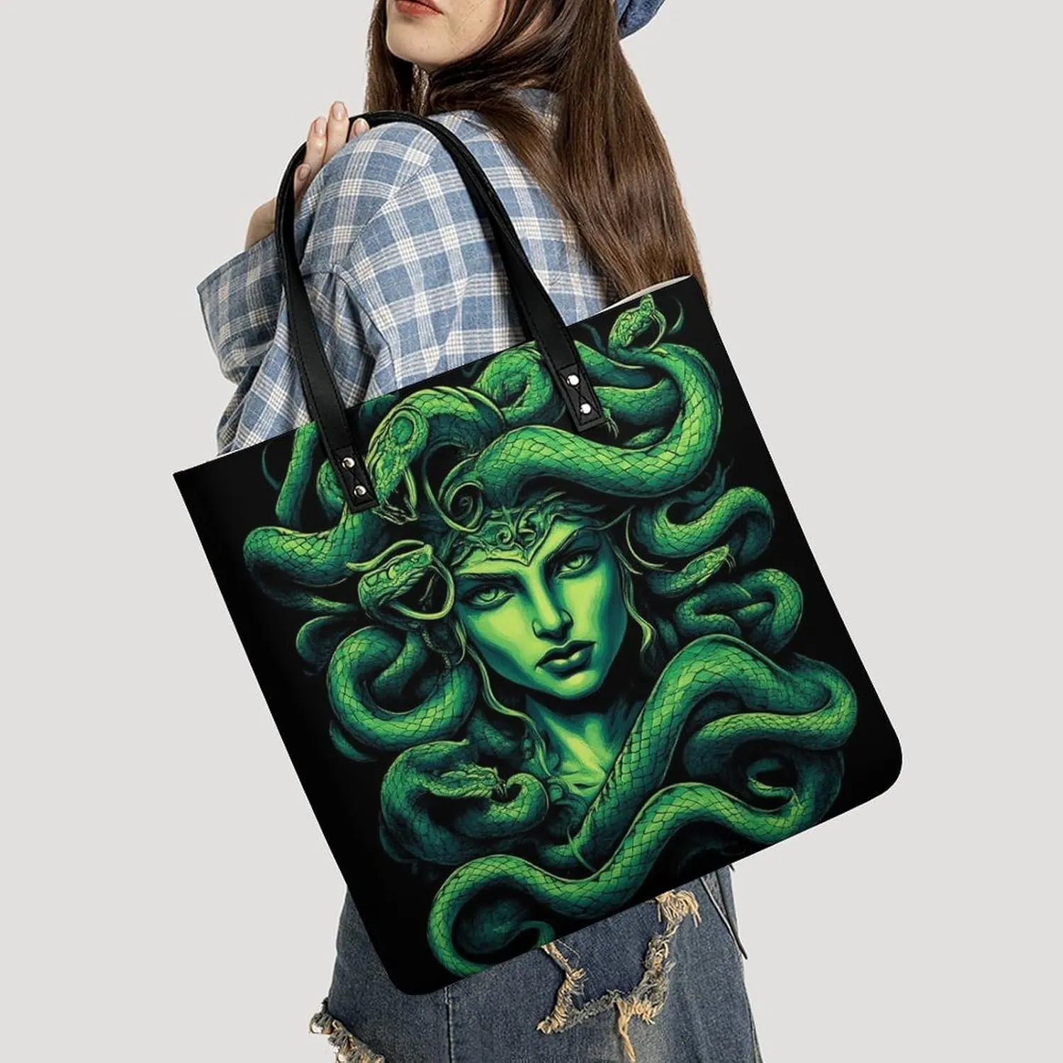 Pu Leather Tote Bag for Women Work Shoulder Bags Purses Handbags