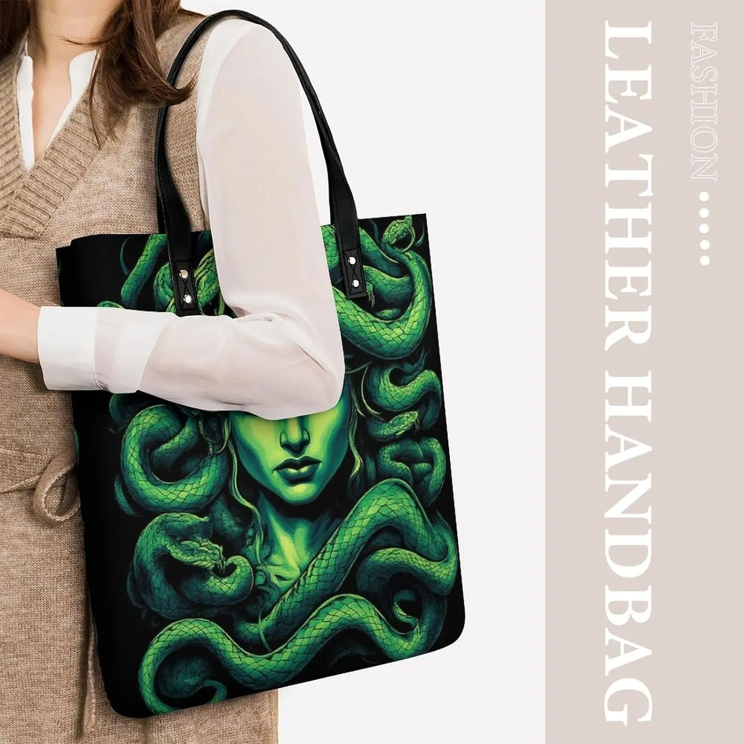 Pu Leather Tote Bag for Women Work Shoulder Bags Purses Handbags