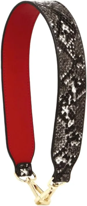 Purse Straps Replacement PU Leather Handbags Strap Shoulder Bag Straps Phone Pendant (Serpentine black-11)