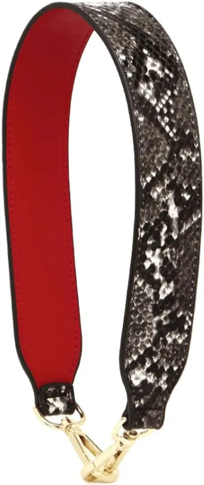 Purse Straps Replacement PU Leather Handbags Strap Shoulder Bag Straps Phone Pendant (Serpentine black-11)