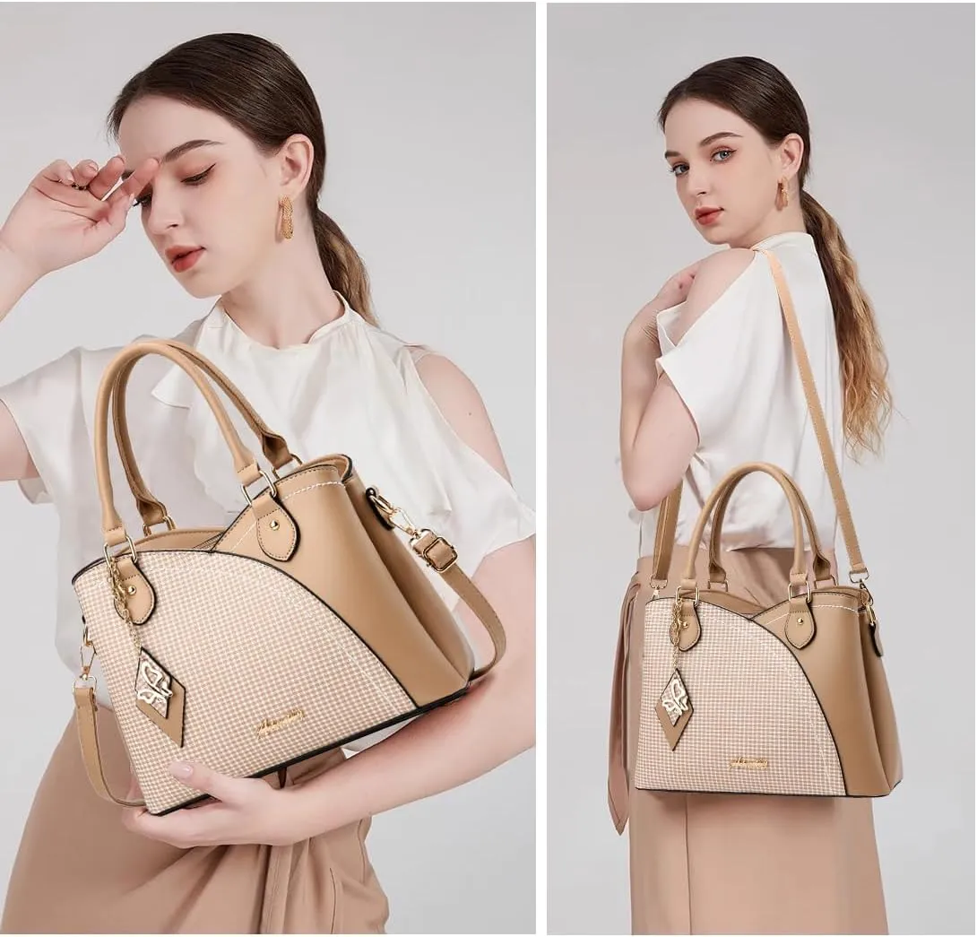 Purses and Handbags for Women Tote PU Leather Ladies Satchel Top Handle Crossbody Shoulder Bag