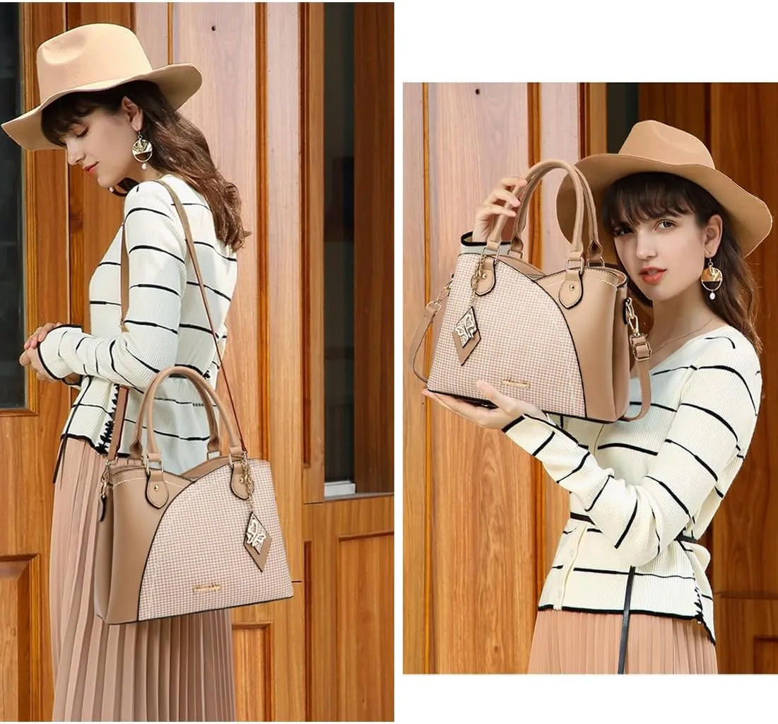 Purses and Handbags for Women Tote PU Leather Ladies Satchel Top Handle Crossbody Shoulder Bag