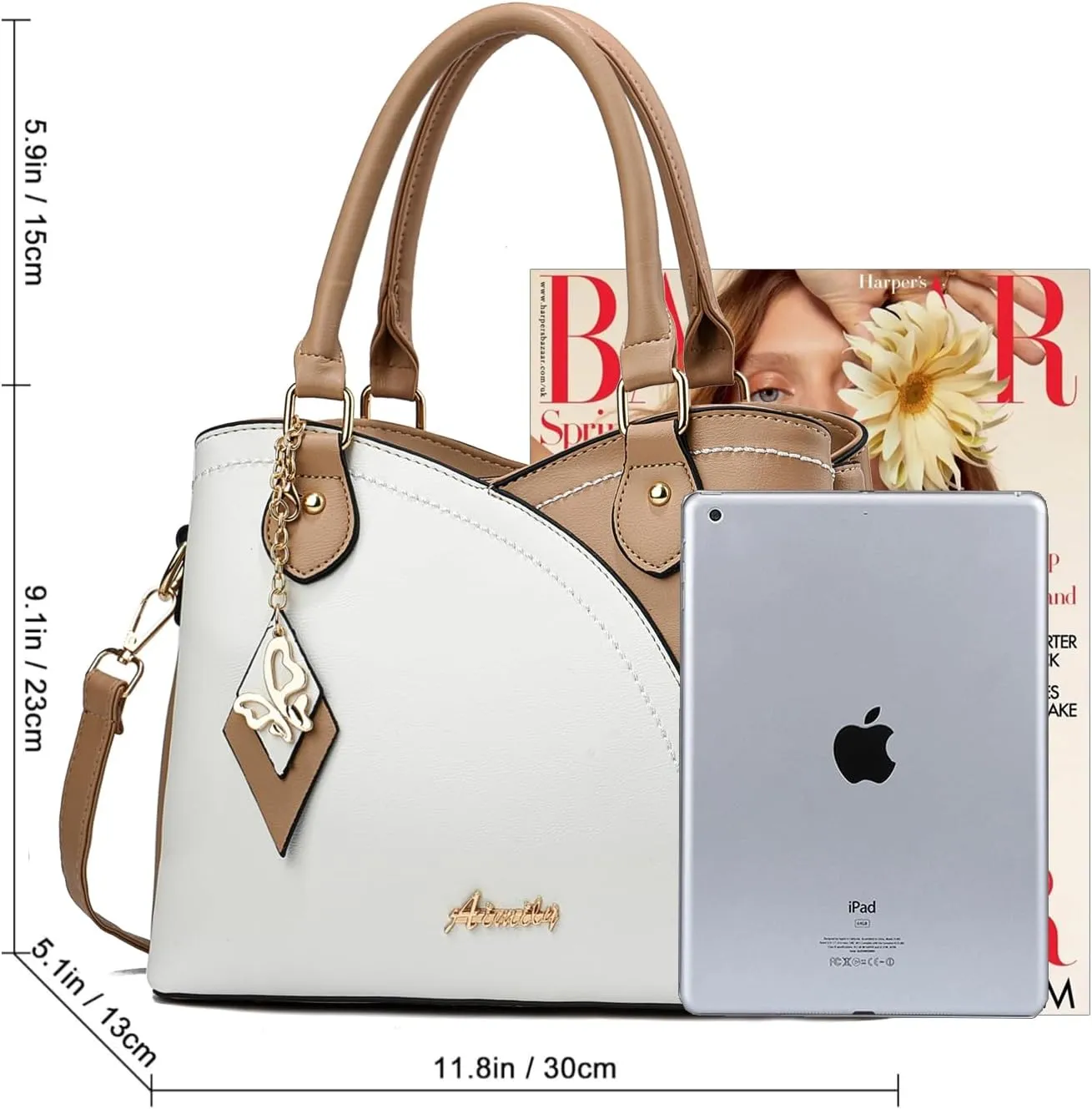 Purses and Handbags for Women Tote PU Leather Ladies Satchel Top Handle Crossbody Shoulder Bag