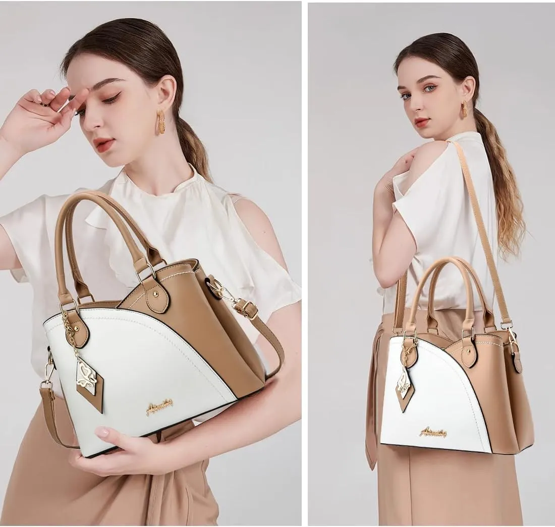 Purses and Handbags for Women Tote PU Leather Ladies Satchel Top Handle Crossbody Shoulder Bag