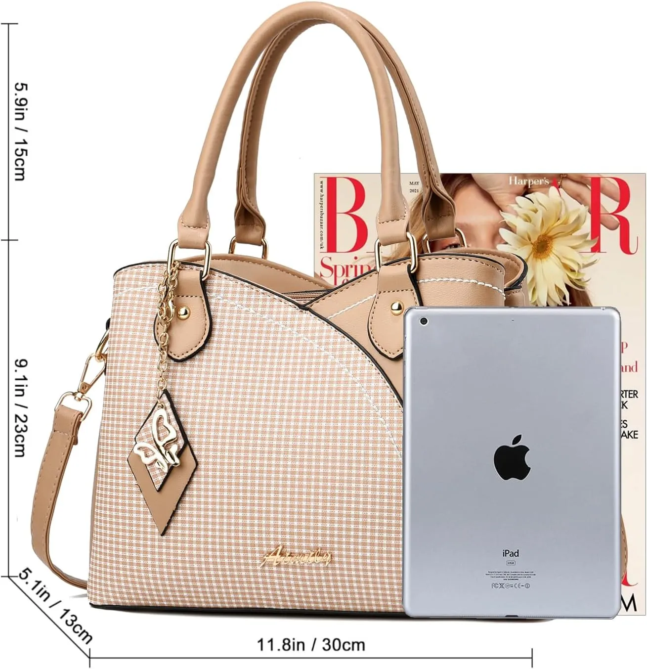 Purses and Handbags for Women Tote PU Leather Ladies Satchel Top Handle Crossbody Shoulder Bag