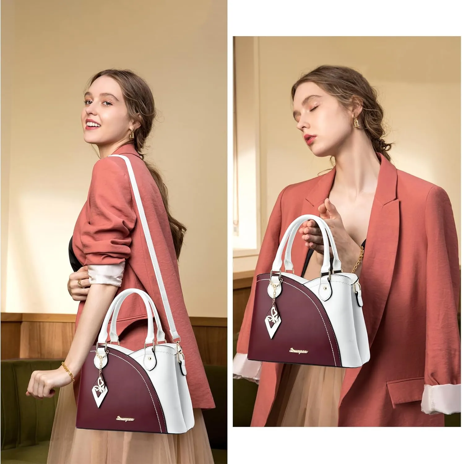 Purses and Handbags Top Handle Satchel Shoulder Bags Messenger Tote Bag for Ladies